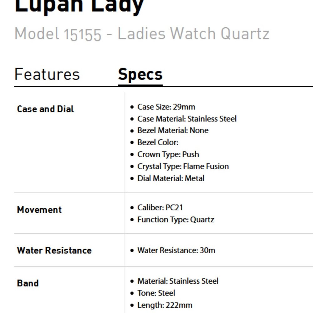 INVICTA LUPAH TRITNITE - Special Edition SS Ladies Watch Model 15155 - Picture 11 of 11